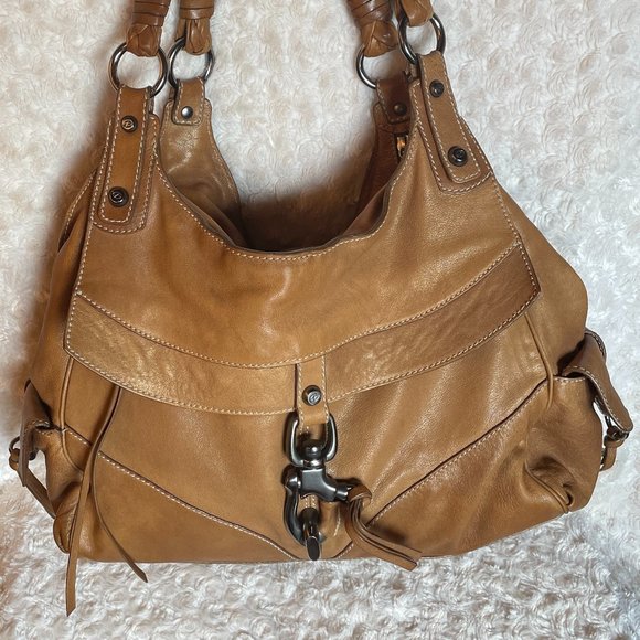 Francesco Biasia Brown Leather Hobo / Shoulder Bag - Picture 1 of 8